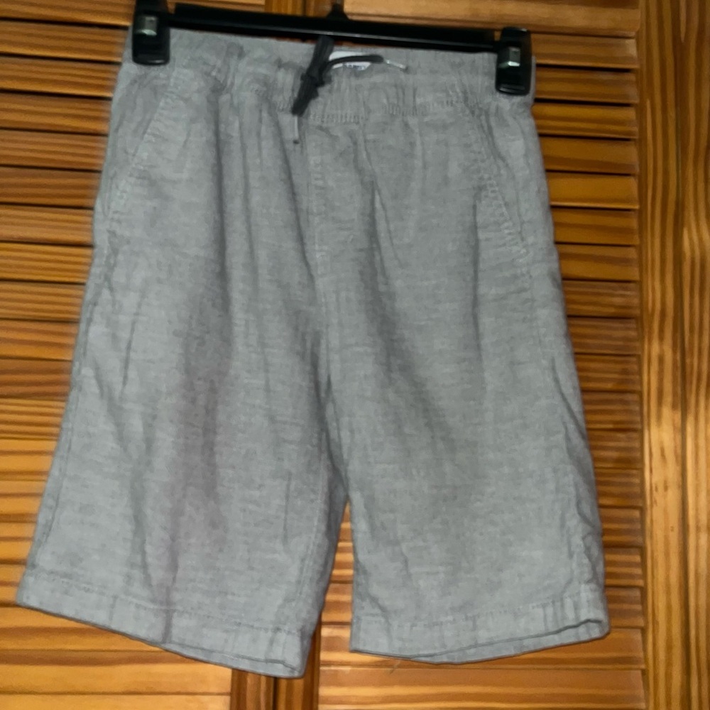 Old Navy Gray‎ Elastic Waist with Drawstring Size Large (10-12) Shorts